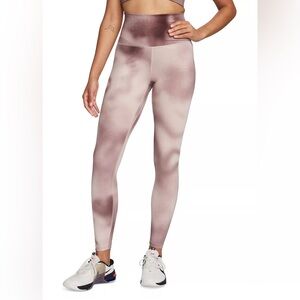 Women's One High-Waist Full-Length Leggings - SMOKEY MAUVE - Size Small